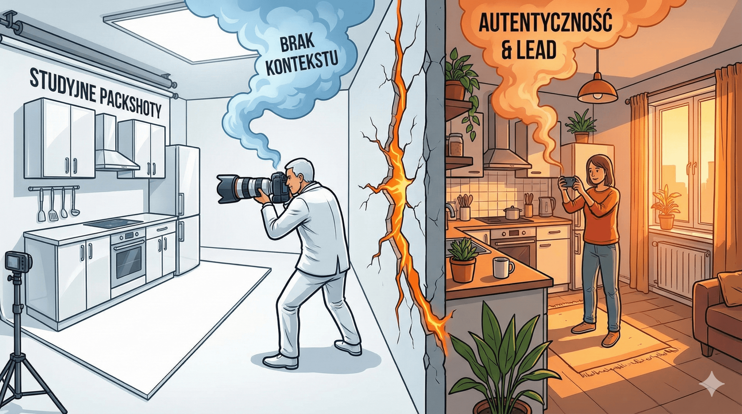 Zdjęcia mebli telefonem - backstage z sesji